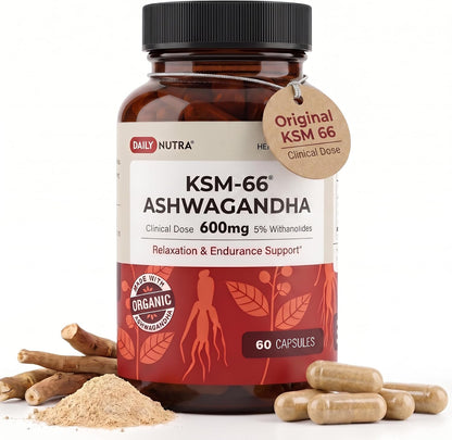 Daily Nutra KSM-66 Ashwagandha 600mg Capsules