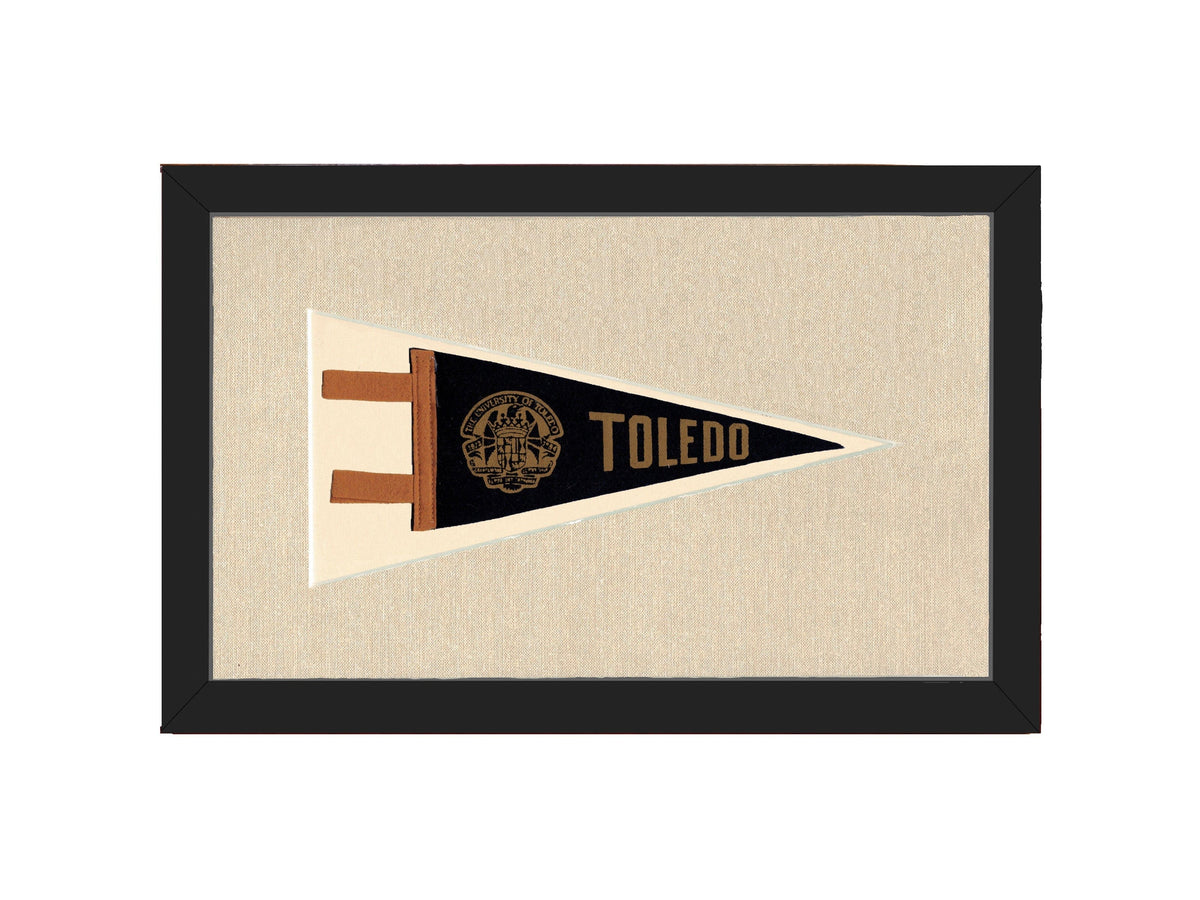 Americana Memories Vintage Pennants and Memorabilia Vintage University of Toledo Pennant