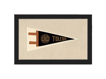 Americana Memories Vintage Pennants and Memorabilia Vintage University of Toledo Pennant
