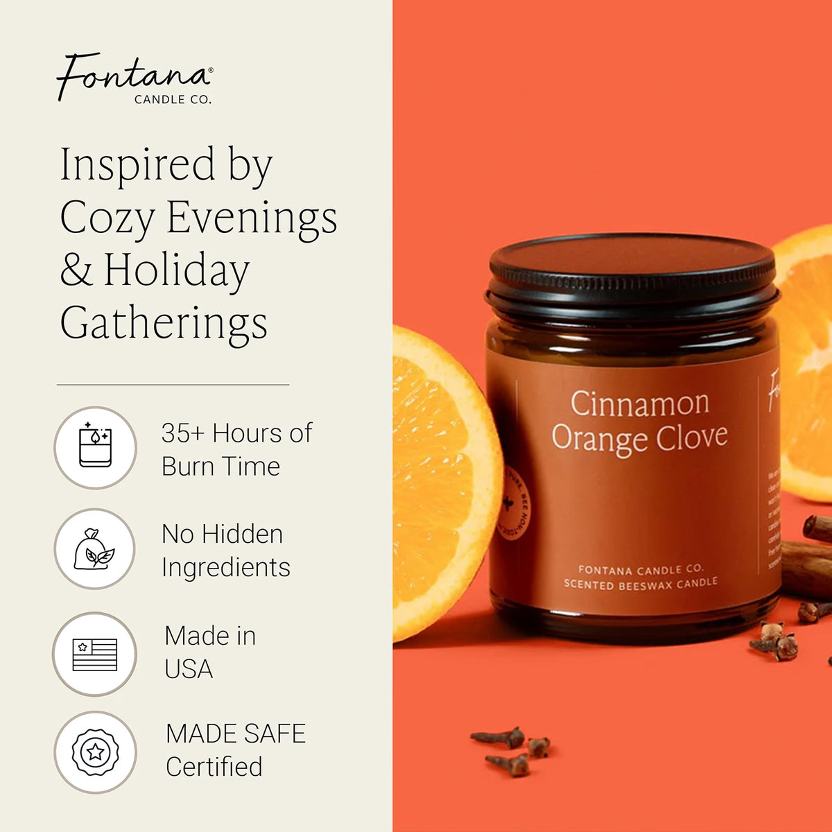 Cinnamon Orange Clove Jar Candle