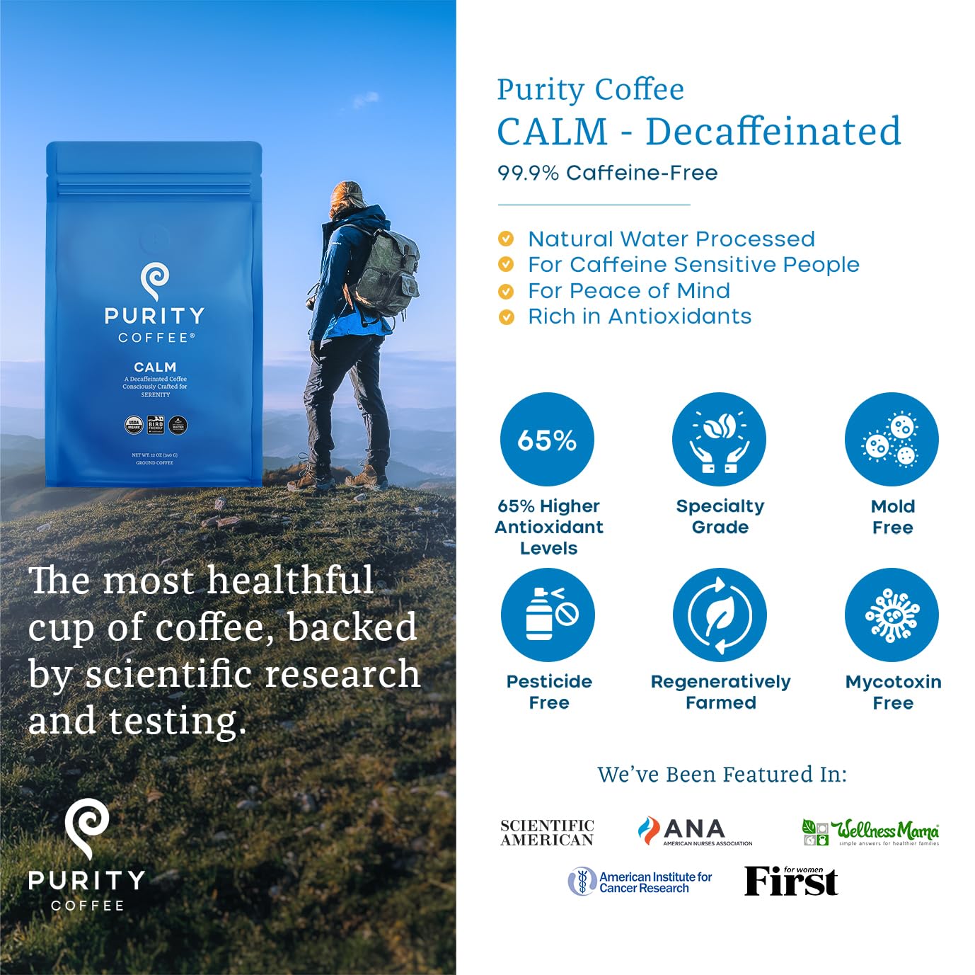 CALM: Decaf Ground Coffee