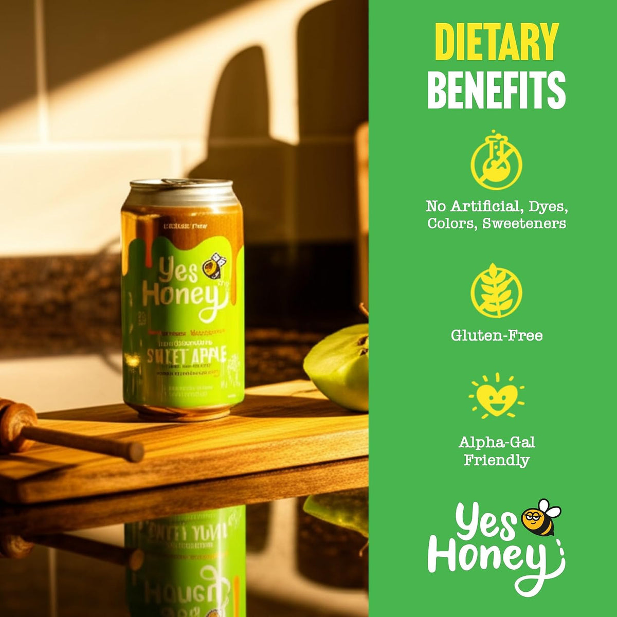 Bee Original Sweet Apple Soda Alternative