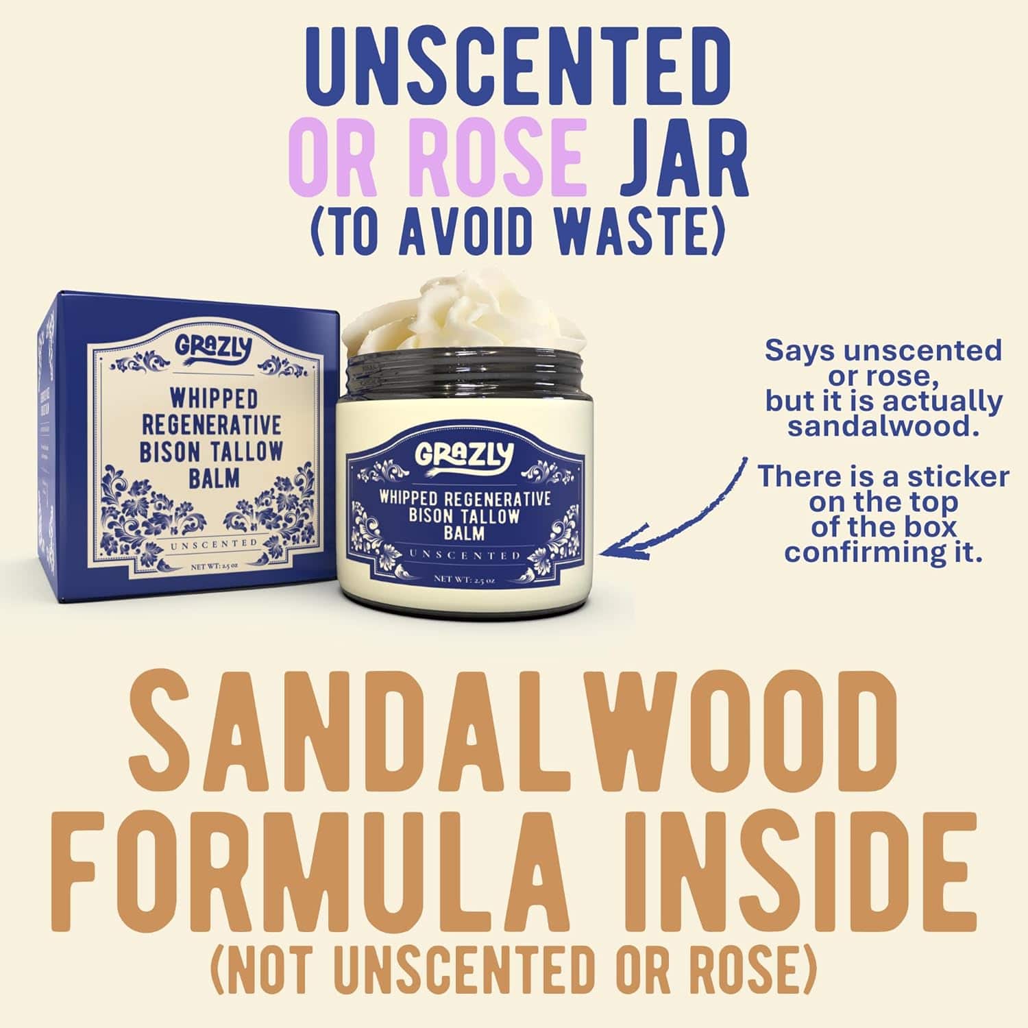 Whipped Bison Tallow &amp; Manuka Honey Moisturizing Balm