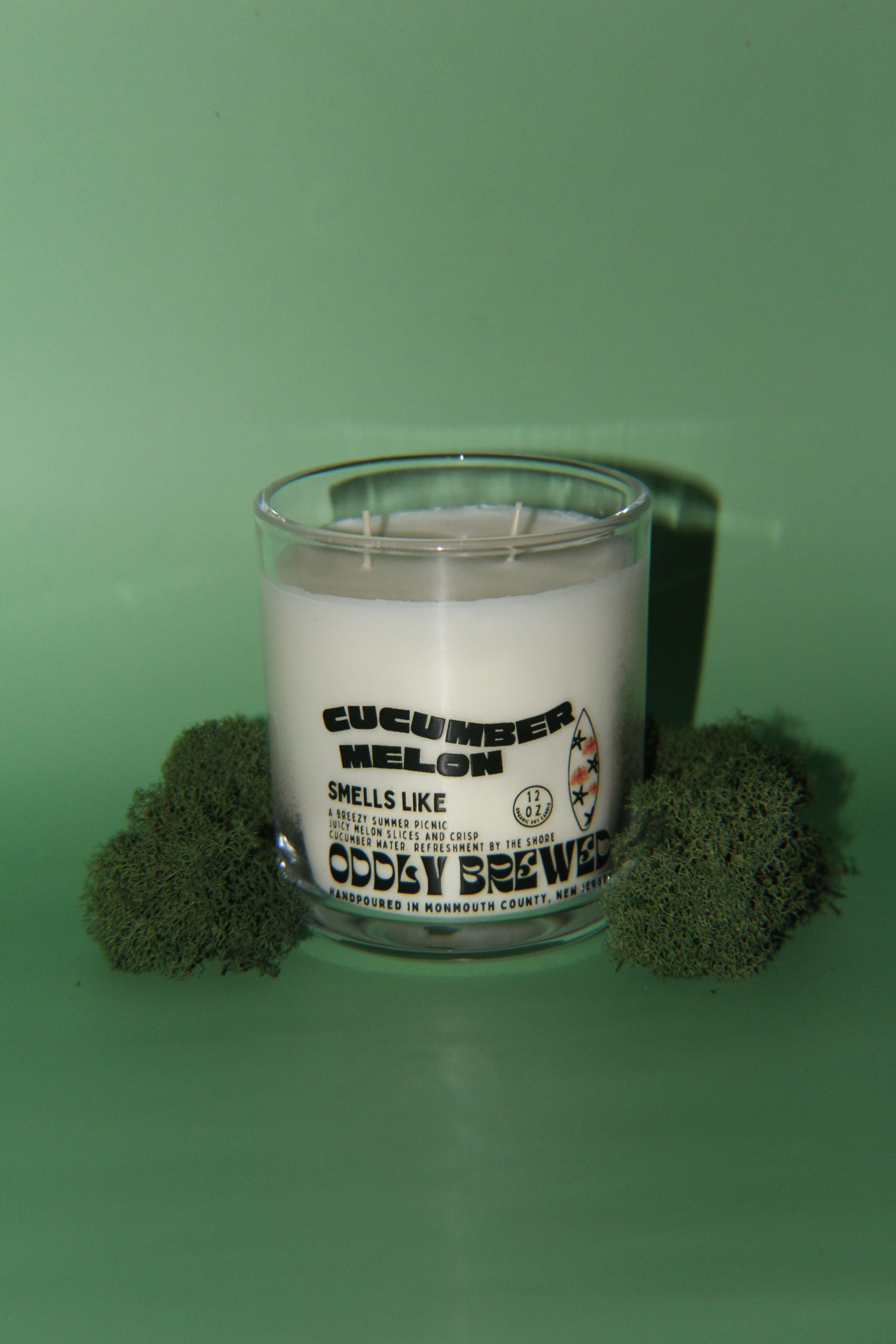 Oddly Brewed Candles Large Cucumber Melon Soy Candle