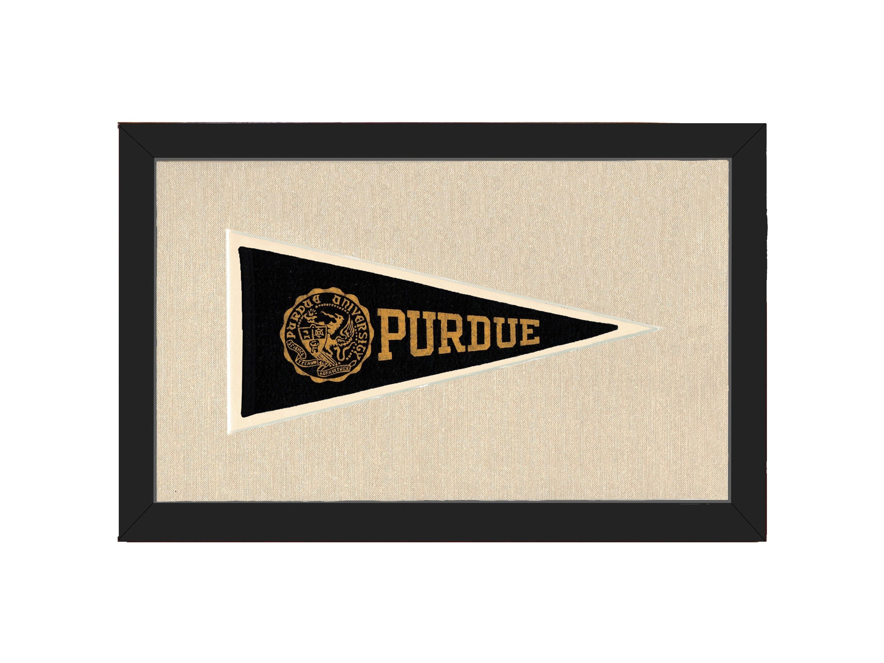 Americana Memories Vintage Pennants and Memorabilia Vintage Purdue Pennant