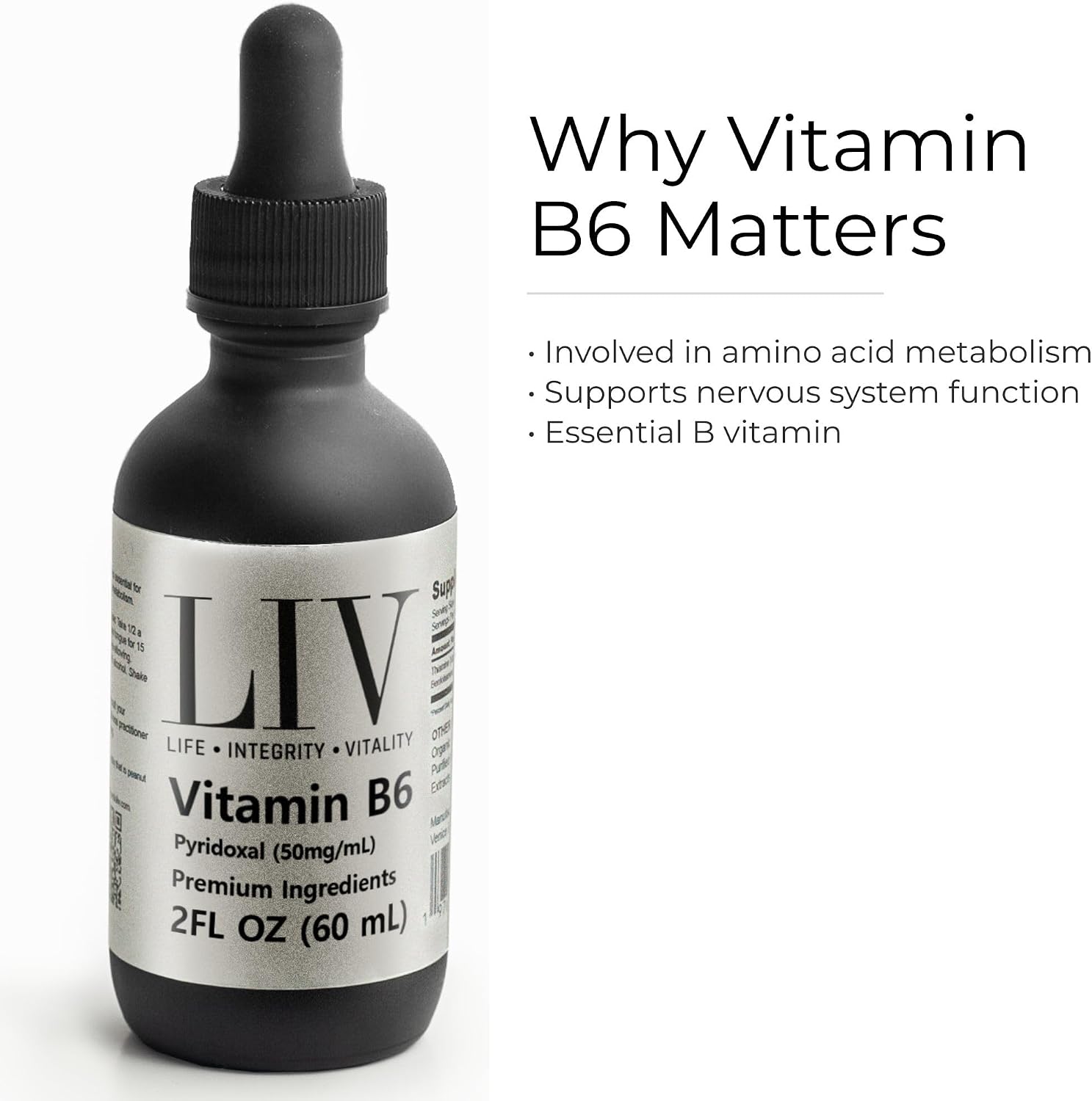 Vitamin B6 Pyridoxal Liquid (5-Phosphate 50mg, 60 servings)