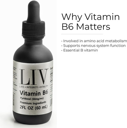 Vitamin B6 Pyridoxal Liquid (5-Phosphate 50mg, 60 servings)