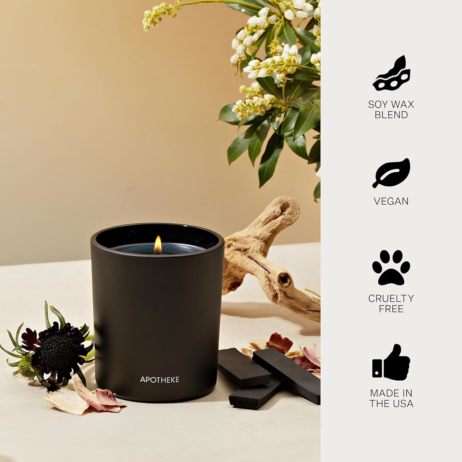 APOTHEKE Fragrance Bundles Charcoal Room Spray and Classic Candle Duo