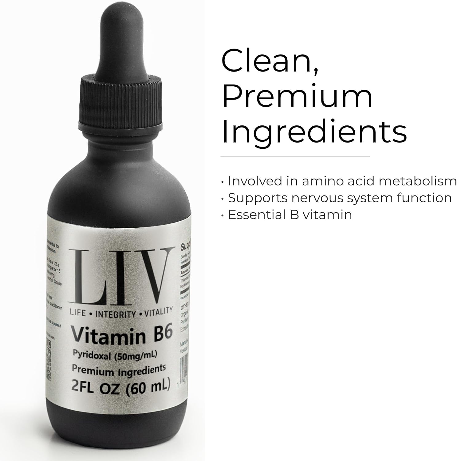Vitamin B6 Pyridoxal Liquid (5-Phosphate 50mg, 60 servings)