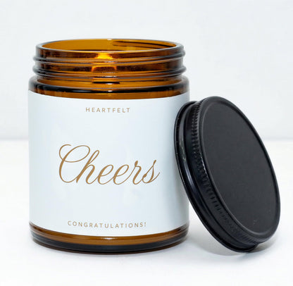 Cheers! Congratulations Jar Candle