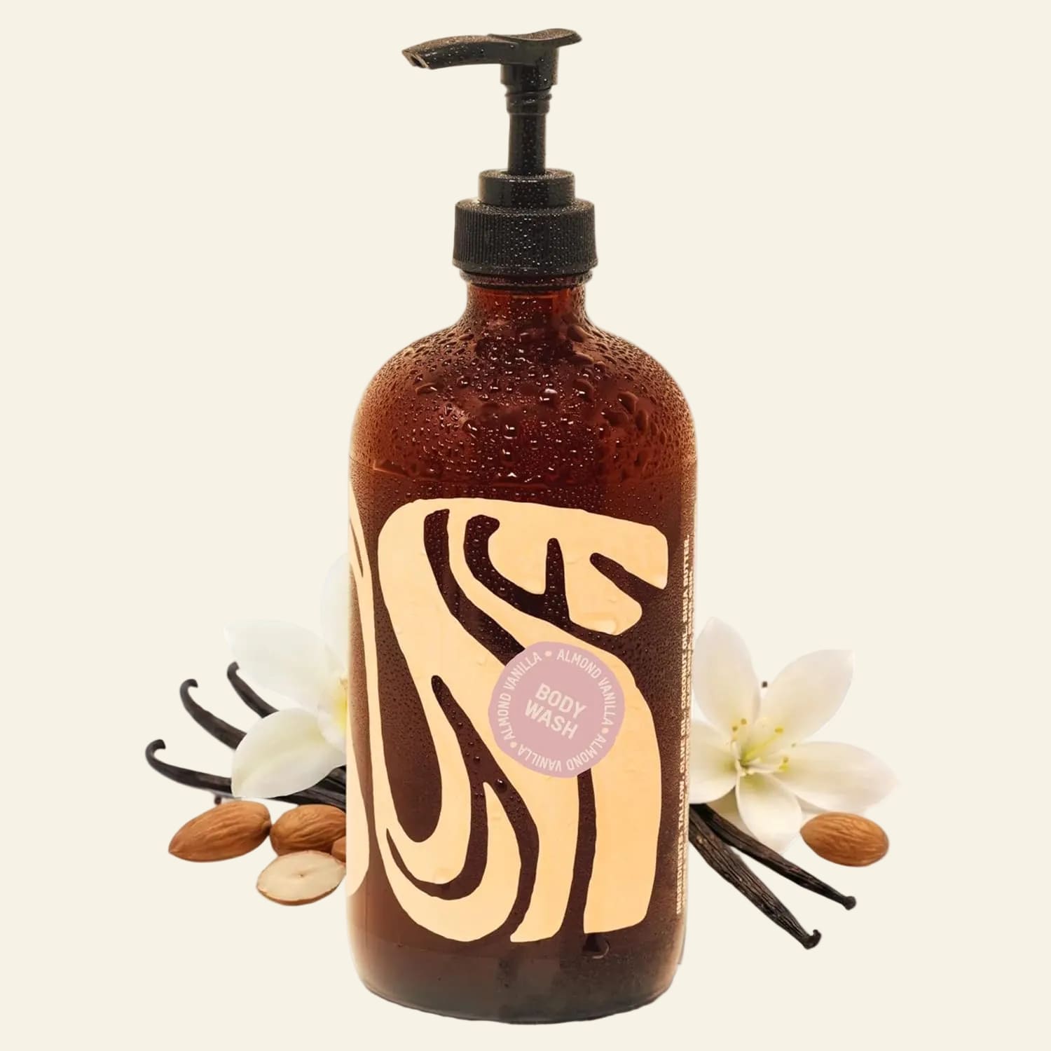 Local Revival Almond Vanilla Tallow &amp; Honey Body Wash - 16oz