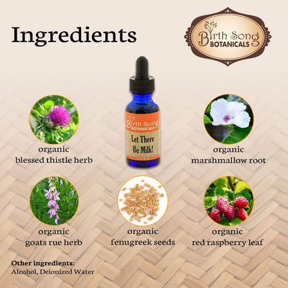 Let There Be Milk! Herbal Breastfeeding Supplement to Promote Healthy Breastmilk Production 1 oz. - My American Goods