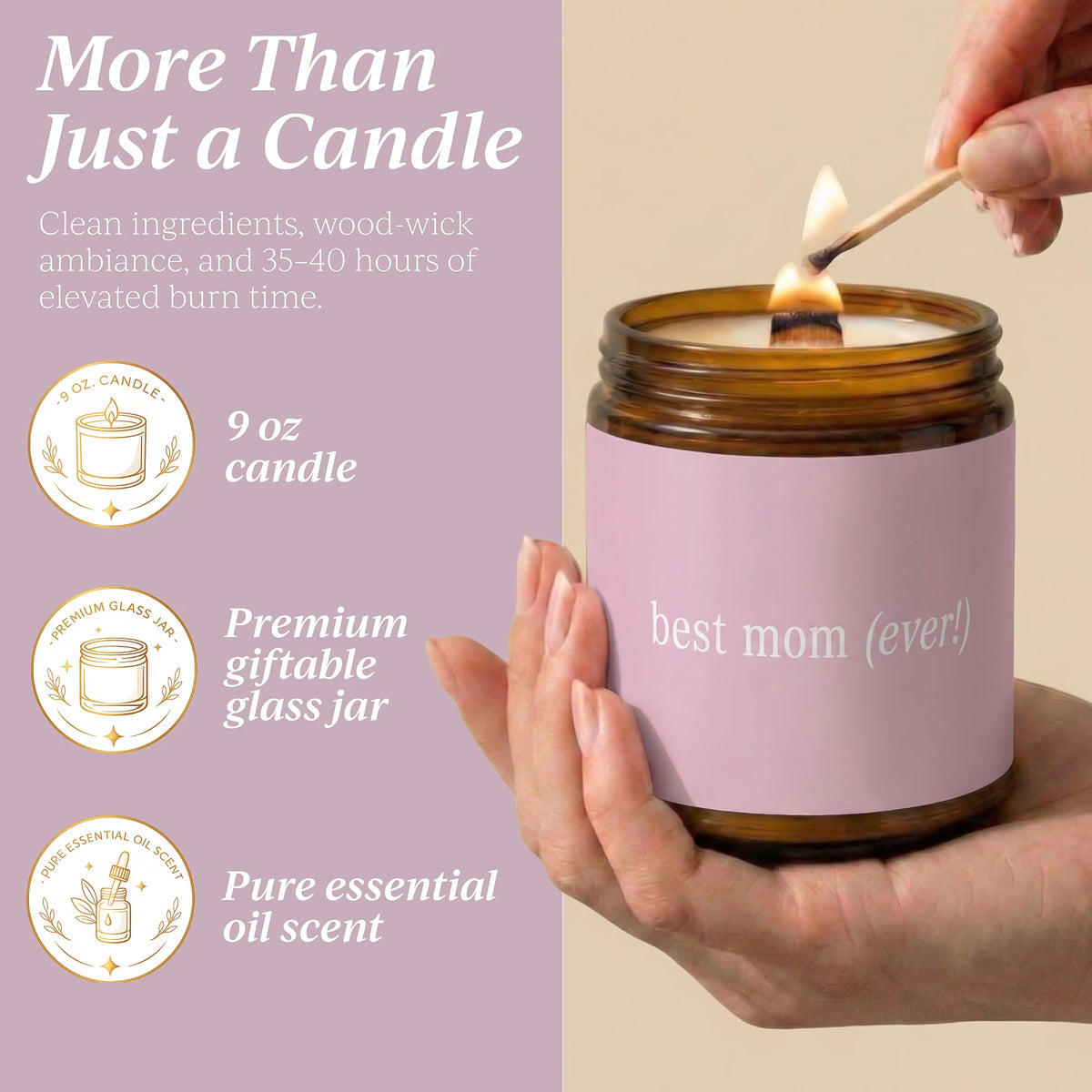 Best Mom Ever Jar Candle