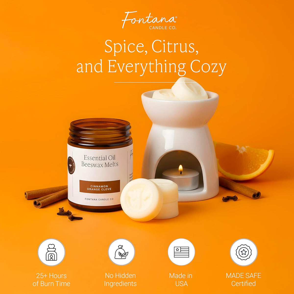Cinnamon Orange Clove Wax Melts