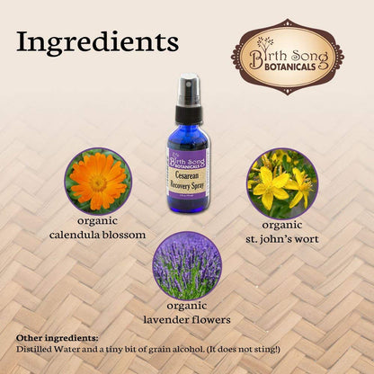 Herbal Cesarean Spray with Lavender, To Support Healthy Skin*  2 oz. - My American Goods