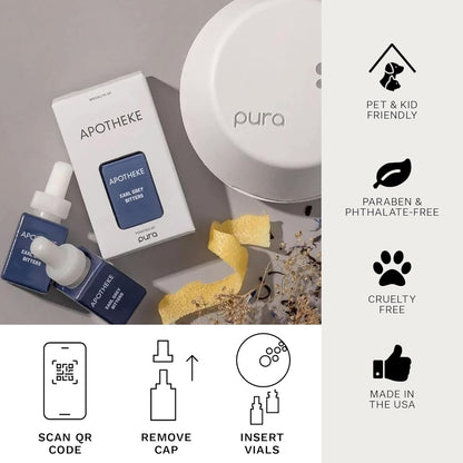 APOTHEKE Unclassified Earl Grey Bitters Pura Smart Scent Fragrance Refill, Set of 2