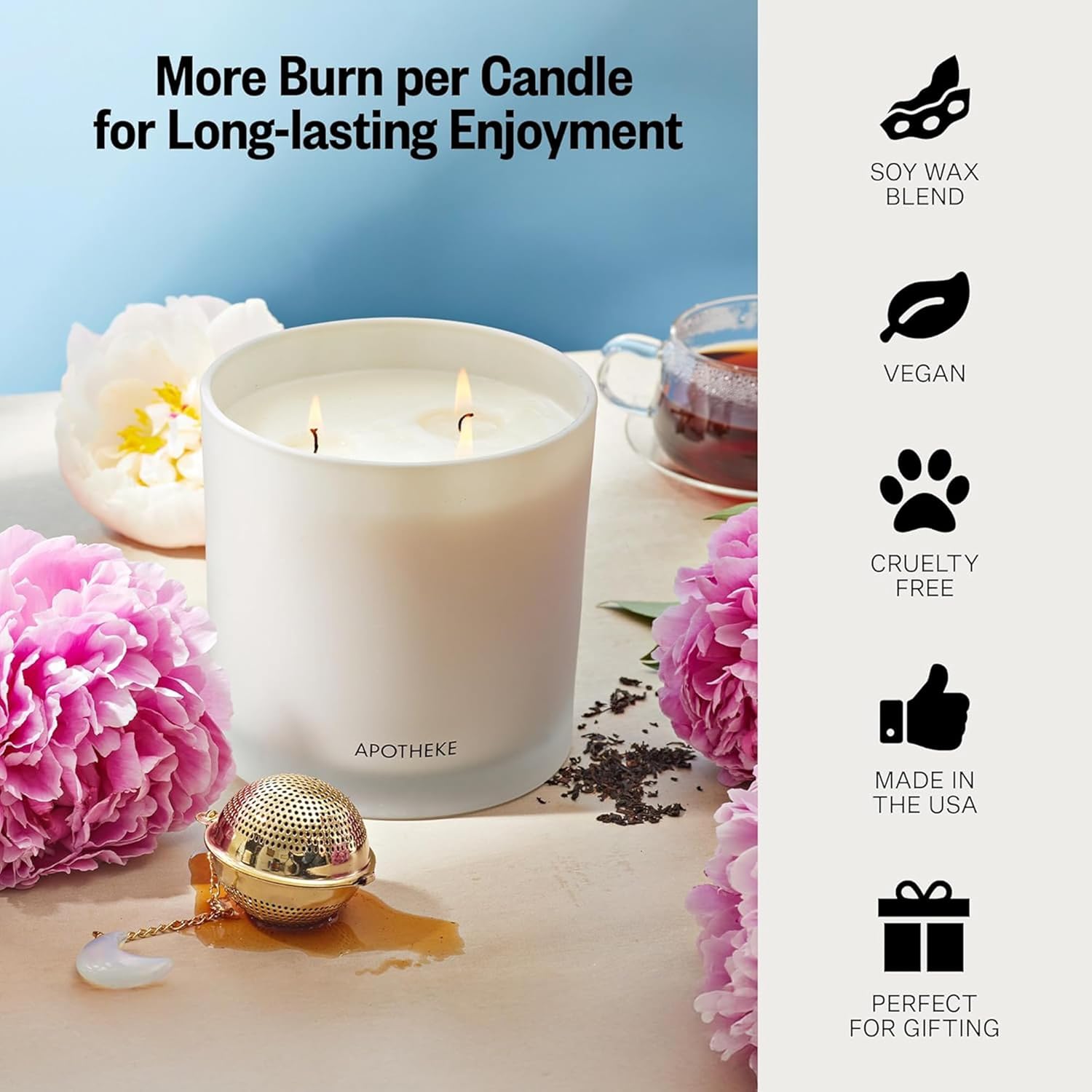 APOTHEKE 3-Wick Candles Earl Grey Bitters 3-Wick Candle