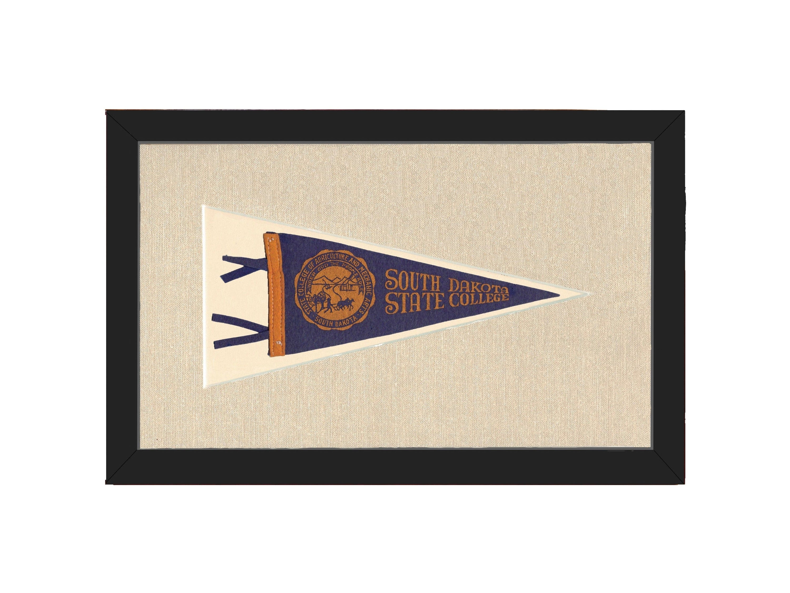 Americana Memories Vintage Pennants and Memorabilia Vintage South Dakota State College Pennant