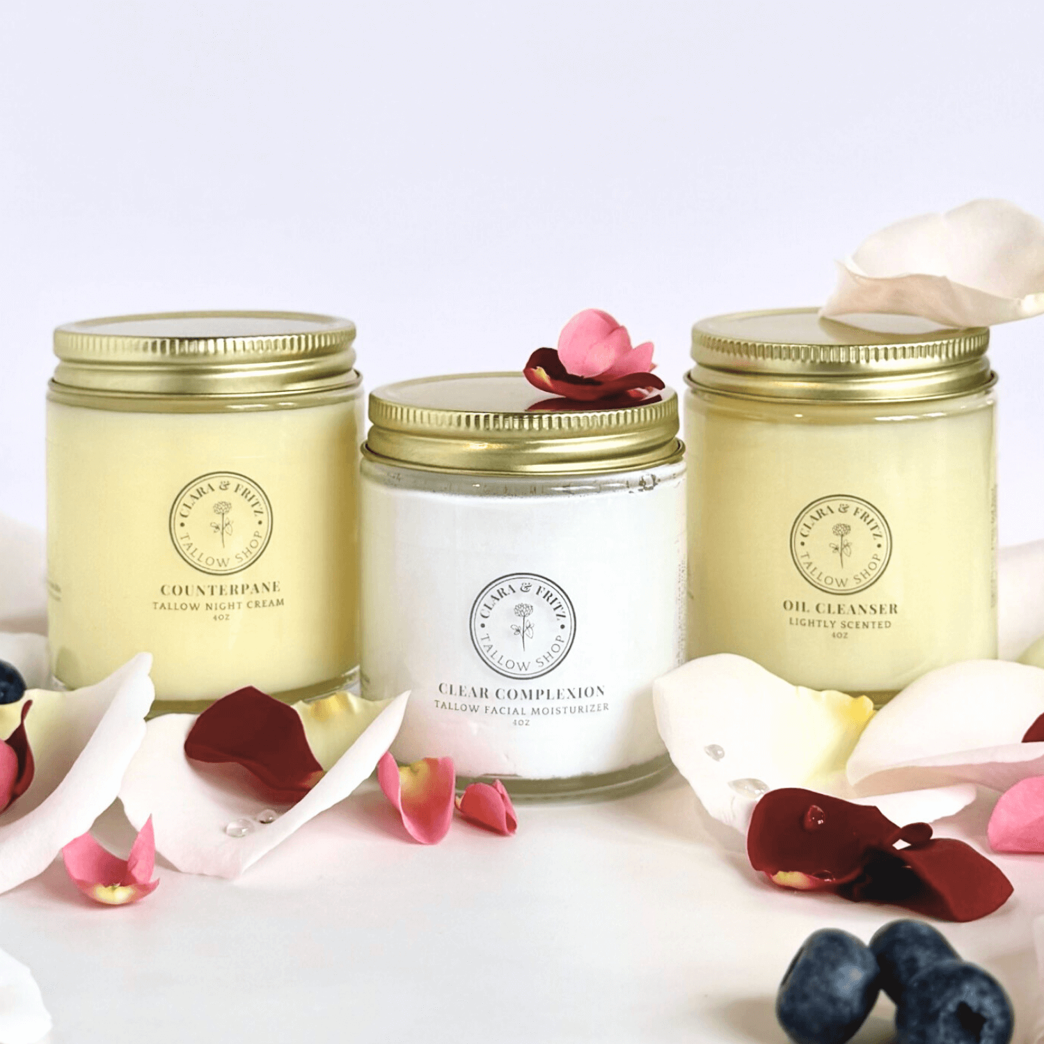 Clara &amp; Fritz Tallow Shop Lotion &amp; Moisturizer Daily Facial Trio from Clara &amp; Fritz