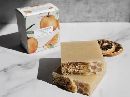 Honey Orange Turmeric Soap 2pk - My American Goods