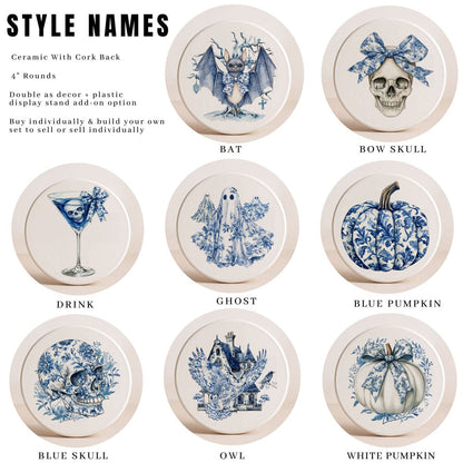 Gia Roma Coaster Chinoiserie Halloween Coasters