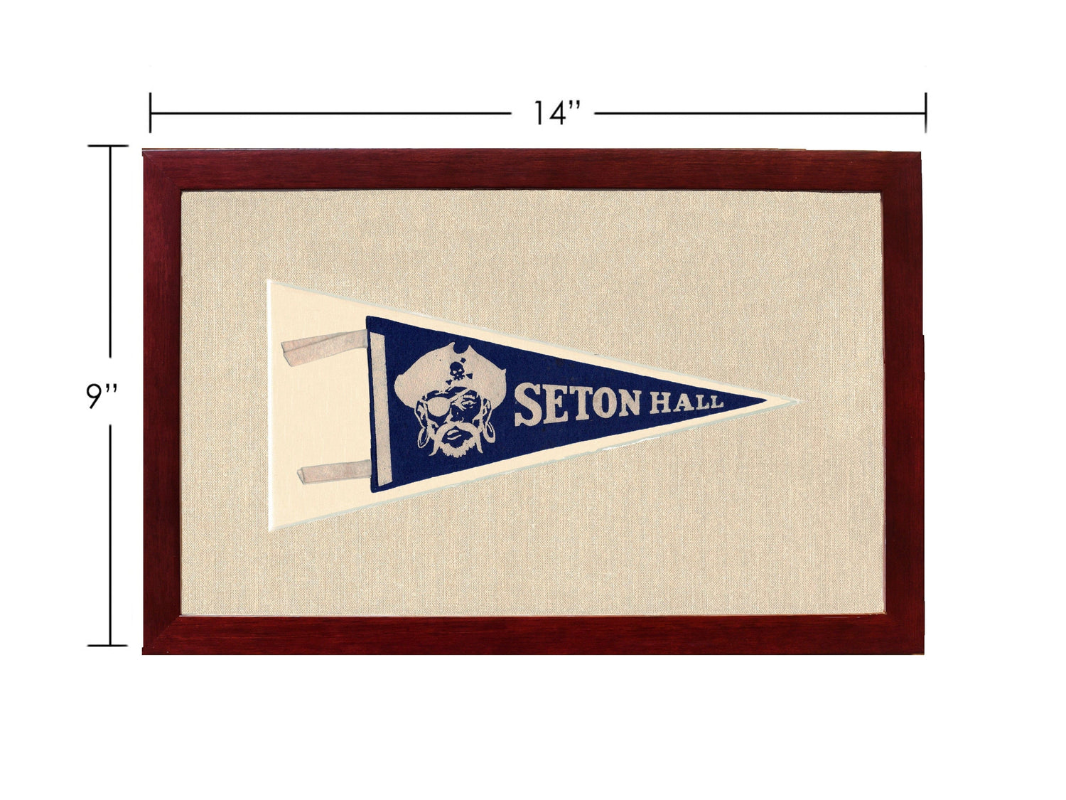 Americana Memories Vintage Pennants and Memorabilia Vintage Seton Hall University Pennant