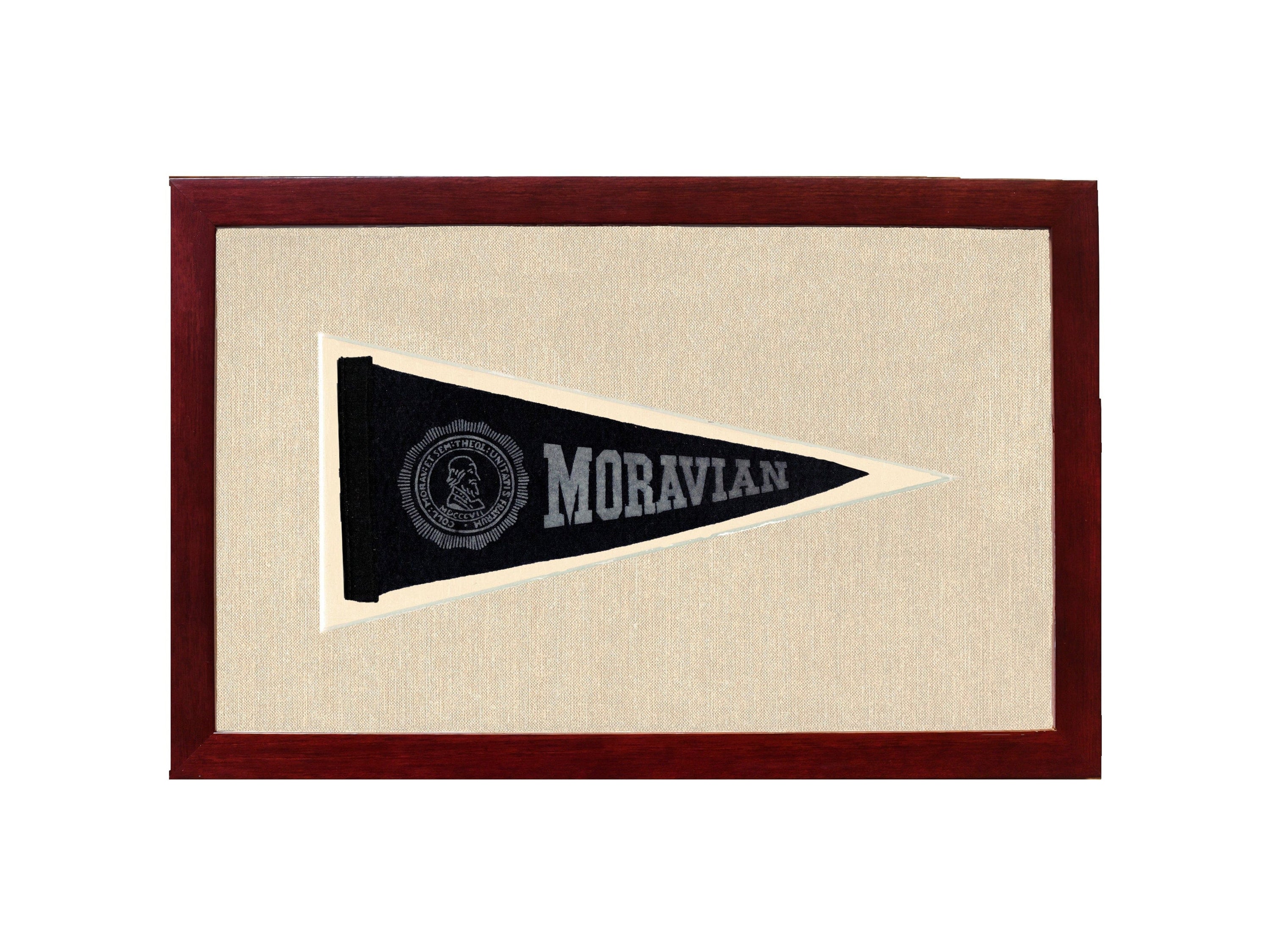 Americana Memories Vintage Pennants and Memorabilia Vintage Moravian University Pennant