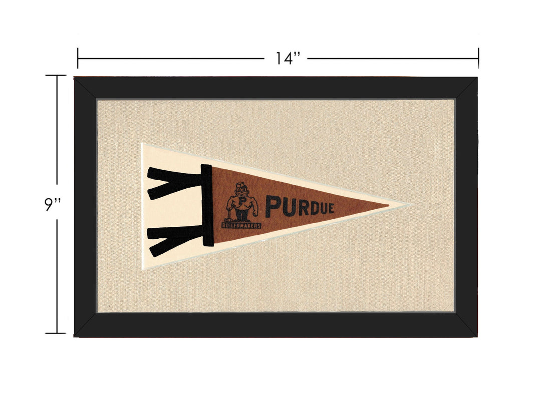 Americana Memories Vintage Pennants and Memorabilia Vintage Purdue Pennant
