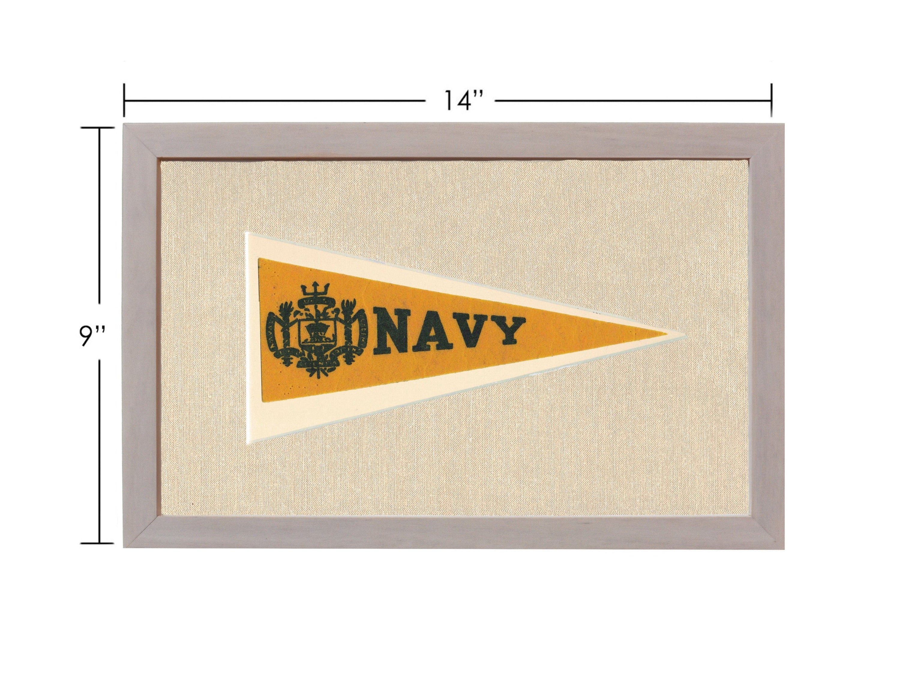 Americana Memories Vintage Pennants and Memorabilia Vintage Navy Pennant