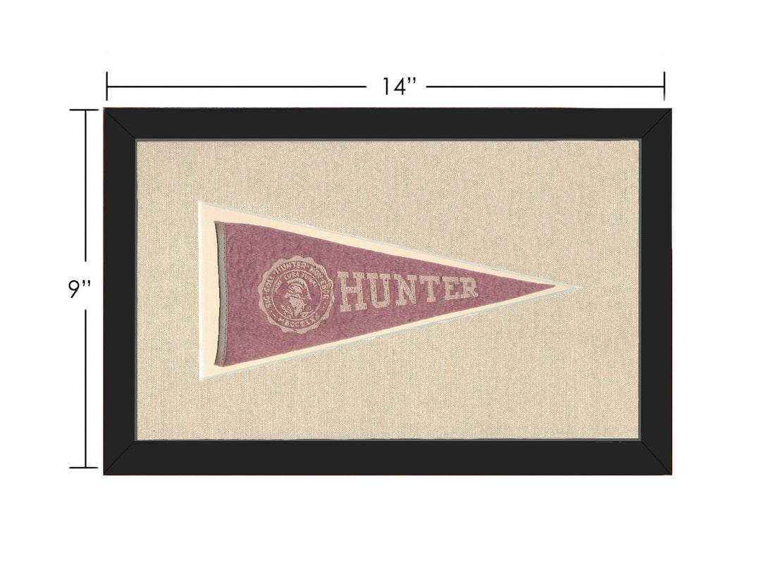 Vintage Hunter College Pennant