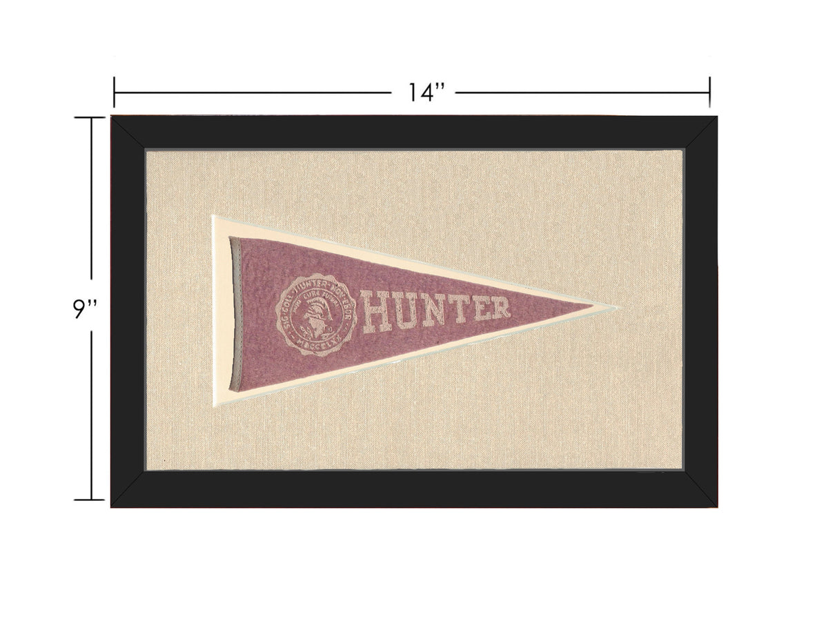 Vintage Hunter College Pennant