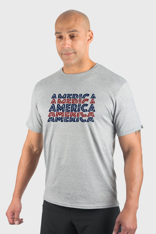 WSI Sportswear Men's Shirts S / Grey America SoftTECH™ Tee