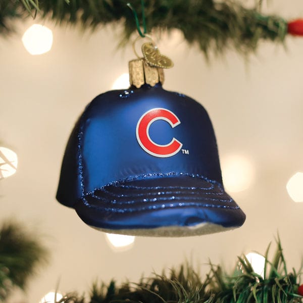 Old World Christmas 2.25 X 2.5 X 3.5 / 75419 Cubs Baseball Cap Ornament