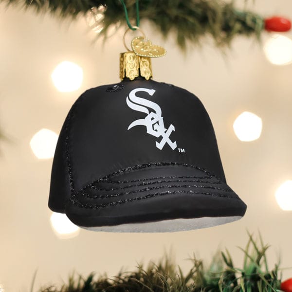 Old World Christmas 2.25 X 2.5 X 3.5 / 75519 White Sox Baseball Cap Ornament