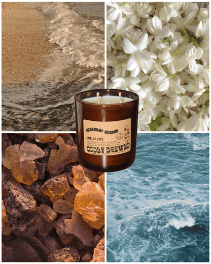 Oddly Brewed Candles Surf God Soy Candle