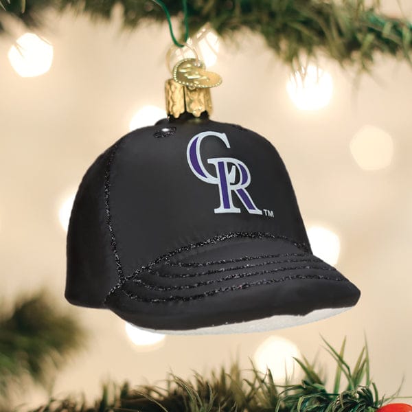 Old World Christmas 2.25 X 2.5 X 3.5 / 75819 Rockies Baseball Cap Ornament