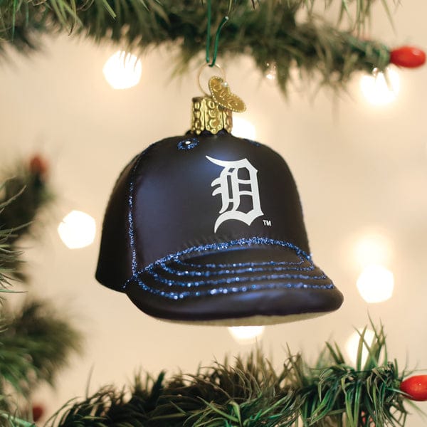 Old World Christmas 2.25 X 2.5 X 3.5 / 75919 Tigers Baseball Cap Ornament