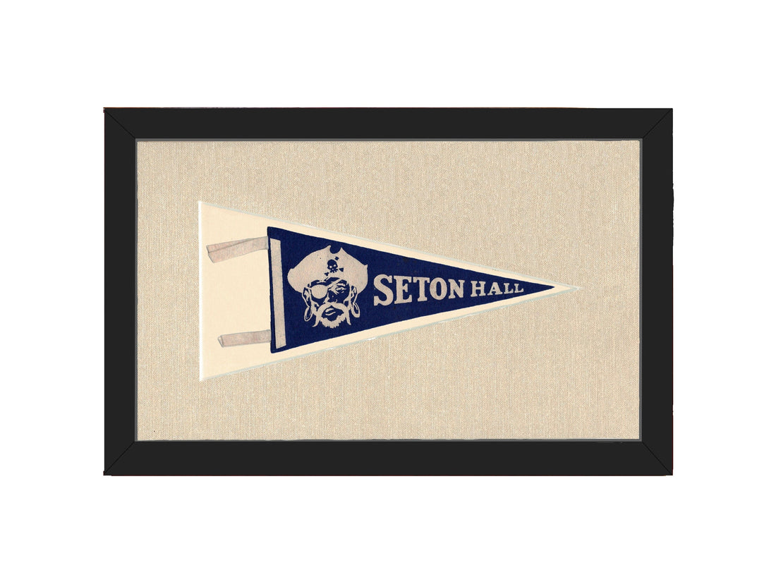Americana Memories Vintage Pennants and Memorabilia Vintage Seton Hall University Pennant