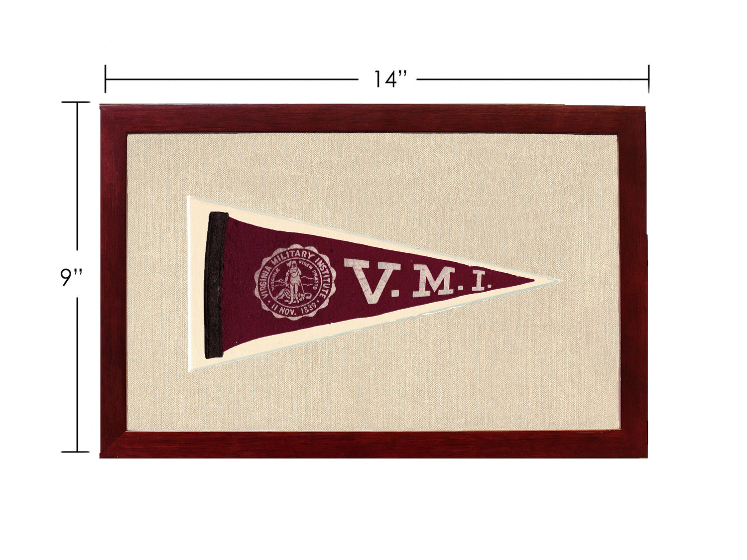 Americana Memories Vintage Pennants and Memorabilia Vintage Virginia Military Institute Pennant
