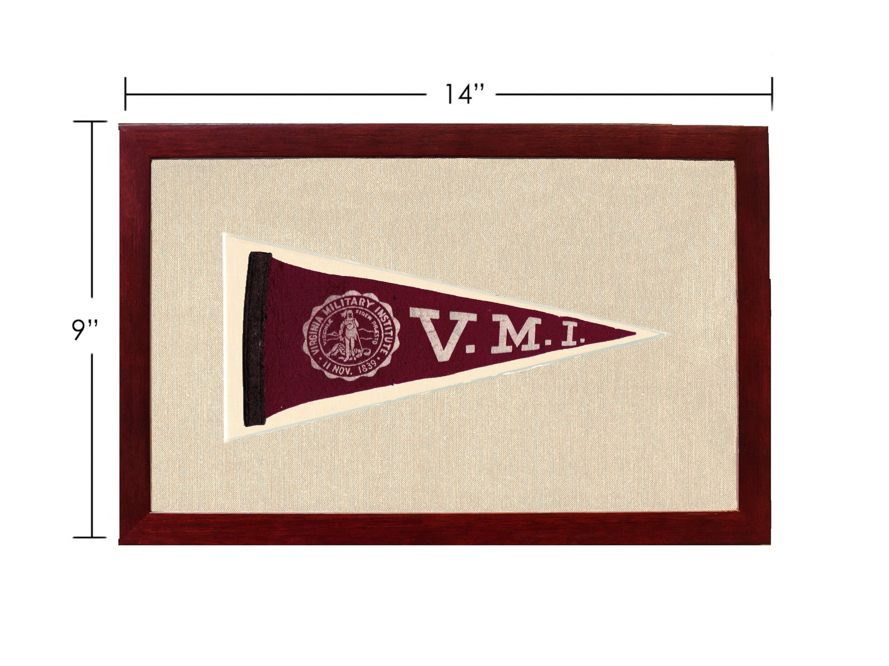 Americana Memories Vintage Pennants and Memorabilia Vintage Virginia Military Institute Pennant
