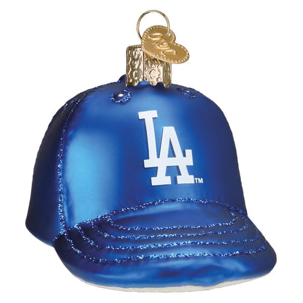 Old World Christmas 2.25 X 2.5 X 3.5 / 76319 Dodgers Baseball Cap Ornament
