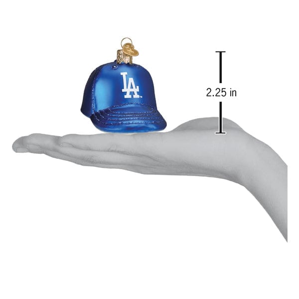 Old World Christmas 2.25 X 2.5 X 3.5 / 76319 Dodgers Baseball Cap Ornament