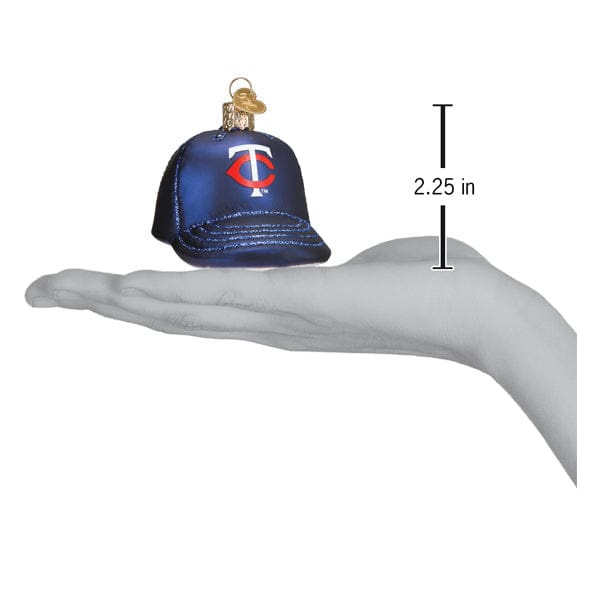 Old World Christmas 2.25 X 2.5 X 3.5 / 76619 Twins Baseball Cap Ornament
