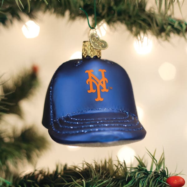 Old World Christmas 2.25 X 2.5 X 3.5 / 76719 Mets Baseball Cap Ornament
