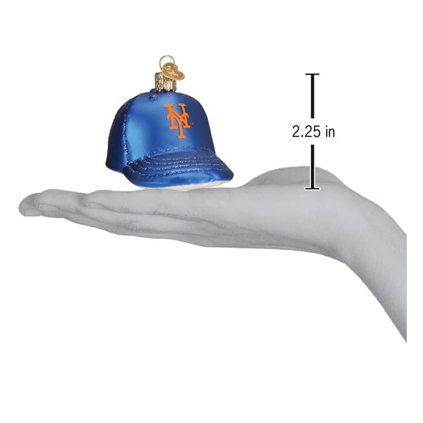Old World Christmas 2.25 X 2.5 X 3.5 / 76719 Mets Baseball Cap Ornament