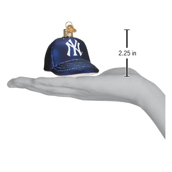 Old World Christmas 2.25 X 2.5 X 3.5 / 76819 Yankees Baseball Cap Ornament