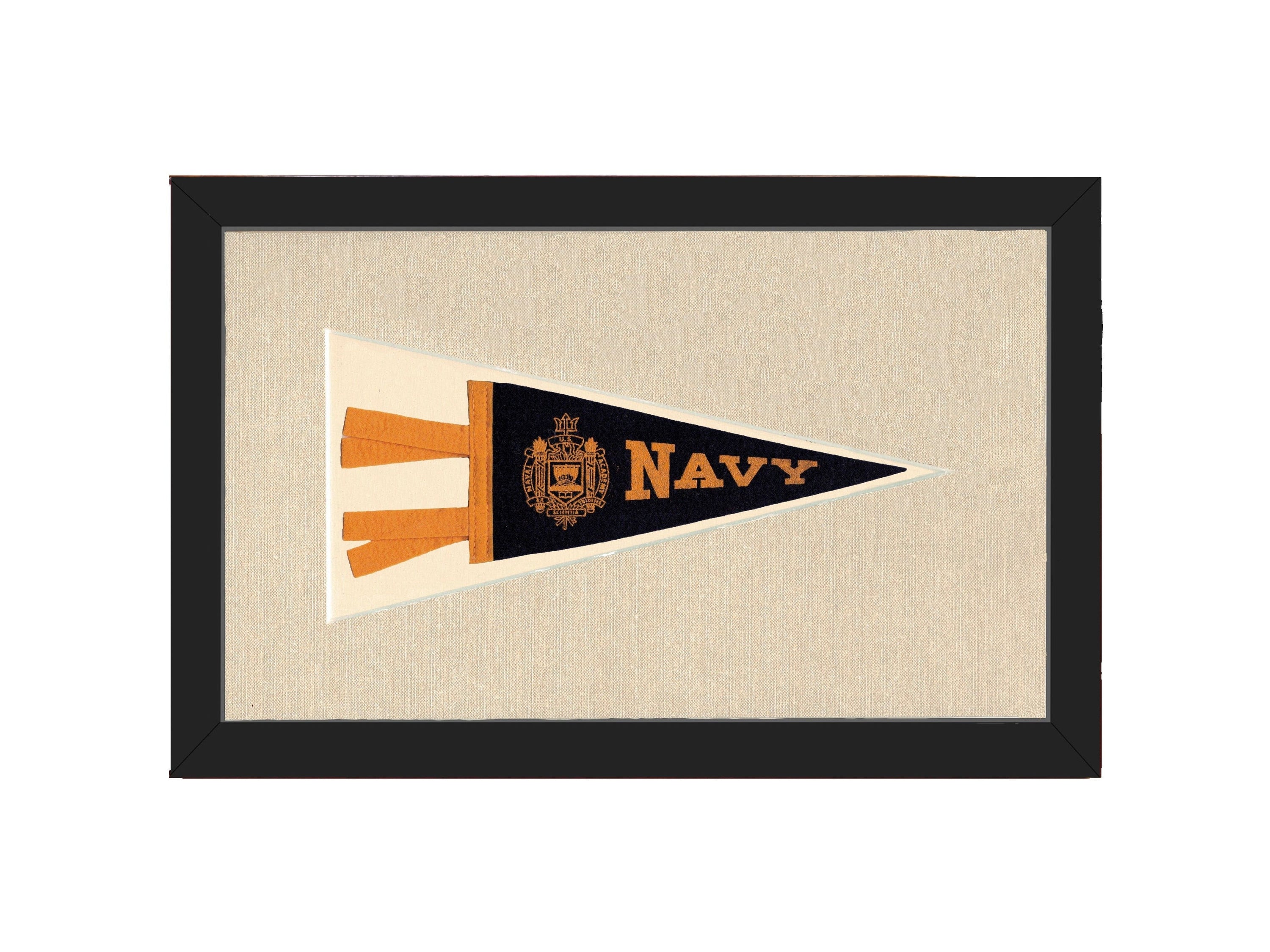 Americana Memories Vintage Pennants and Memorabilia Vintage Navy Pennant