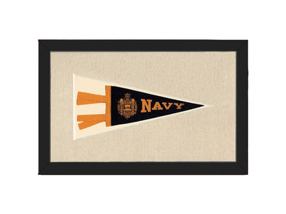 Americana Memories Vintage Pennants and Memorabilia Vintage Navy Pennant