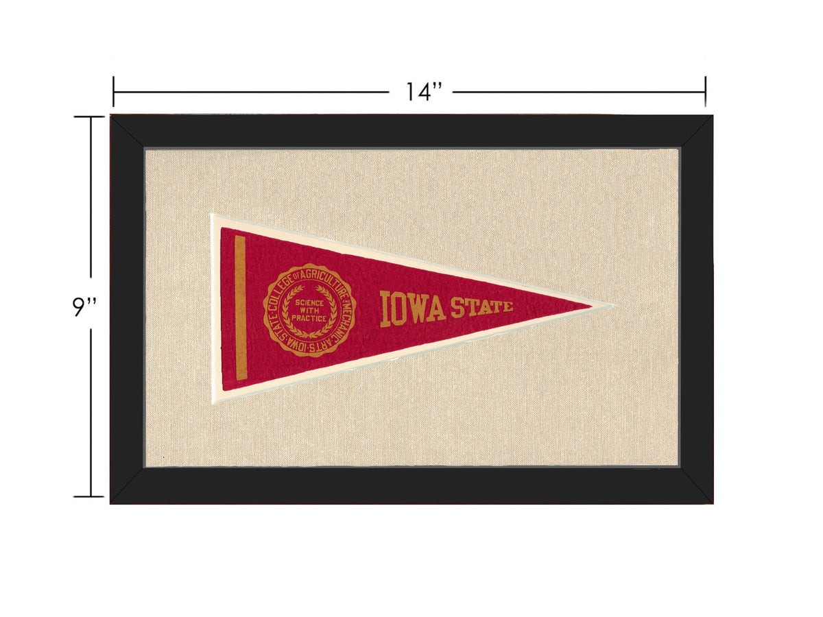 Americana Memories Vintage Pennants and Memorabilia Vintage Iowa State Pennant