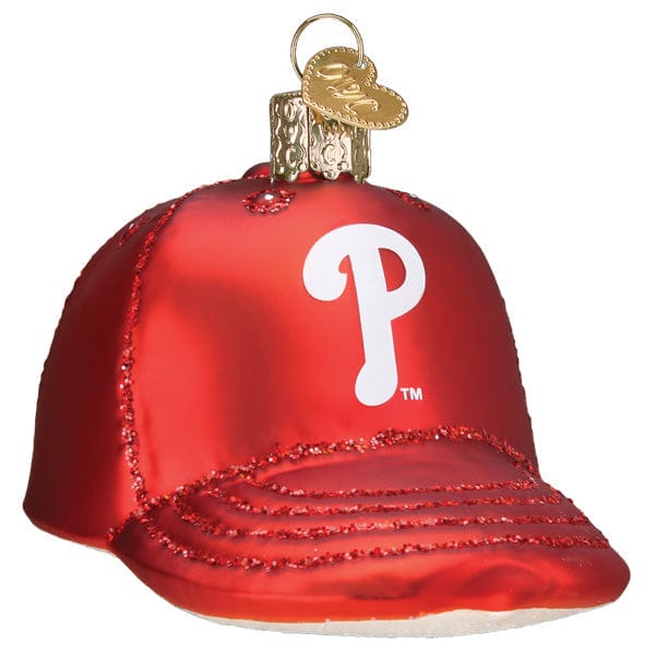 Old World Christmas 2.25 X 2.5 X 3.5 / 77019 Phillies Baseball Cap Ornament